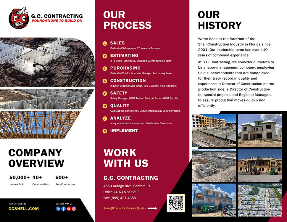 GC Contracting - Shell-Construction Services, Brochure