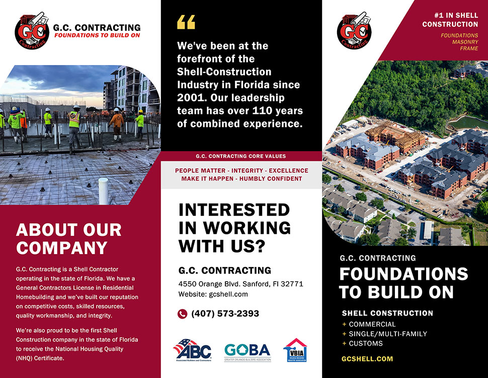 GC Contracting - Shell-Construction Services, Brochure