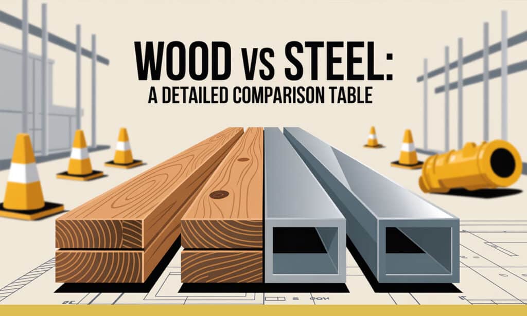 Wood vs. Steel: A Detailed Comparison Table