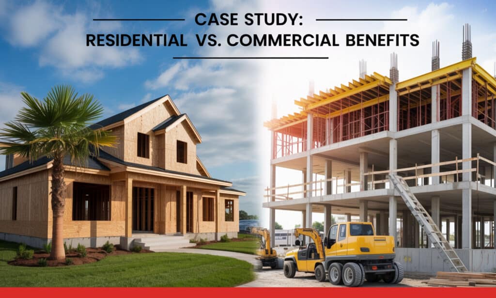 Case Study: Residential vs. Commercial Benefits